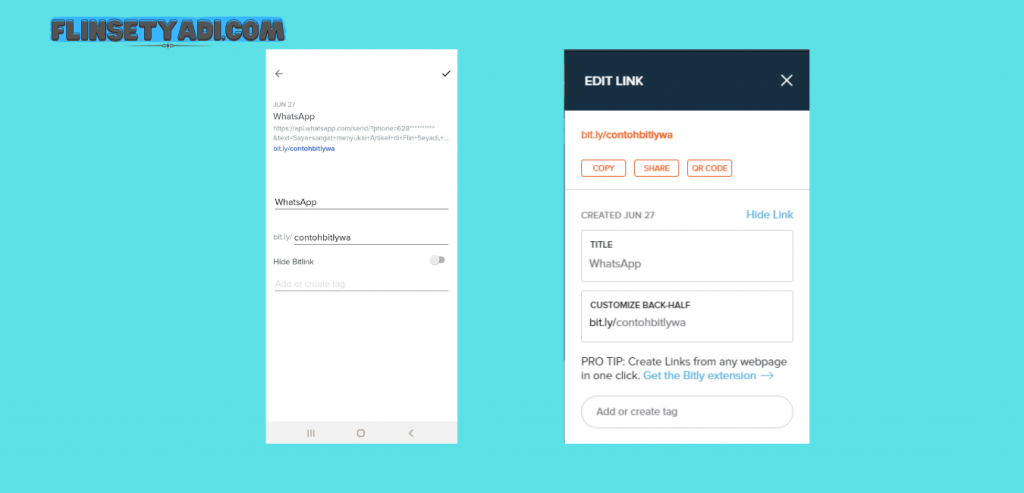 Cara membuat link bitly custom