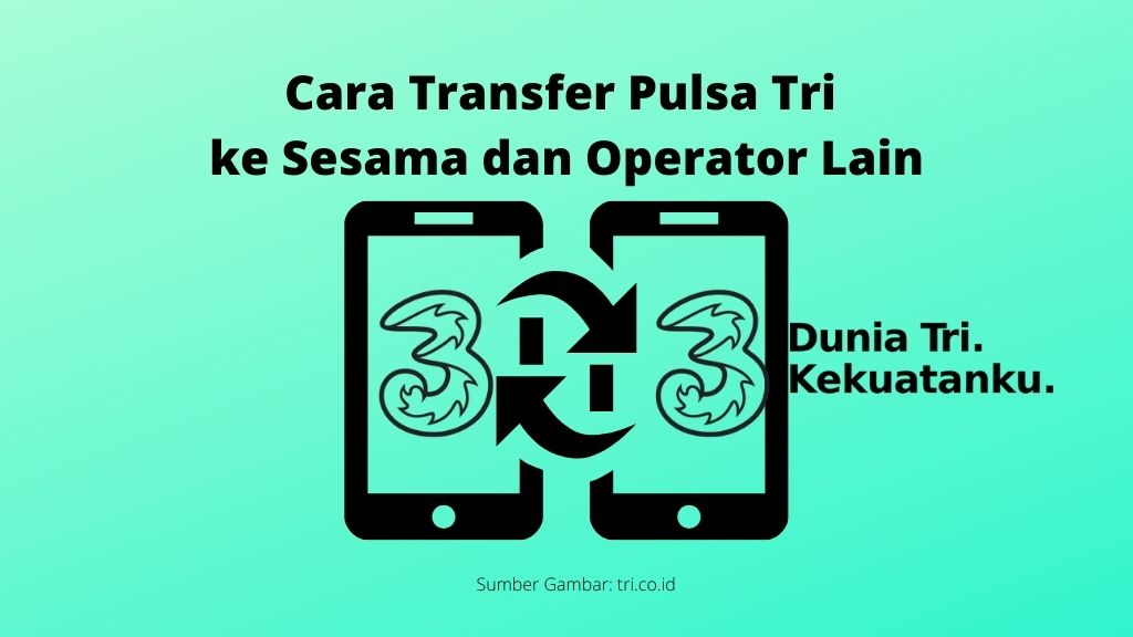 Cara Transfer Pulsa Tri ke Sesama dan Operator Lain