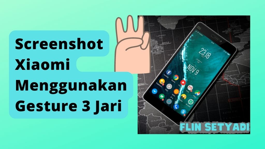 Screenshot Xiaomi Menggunakan Gesture 3 Jari