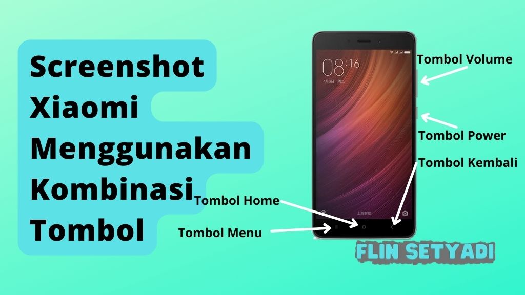 Screenshot Xiaomi Menggunakan Kombinasi Tombol