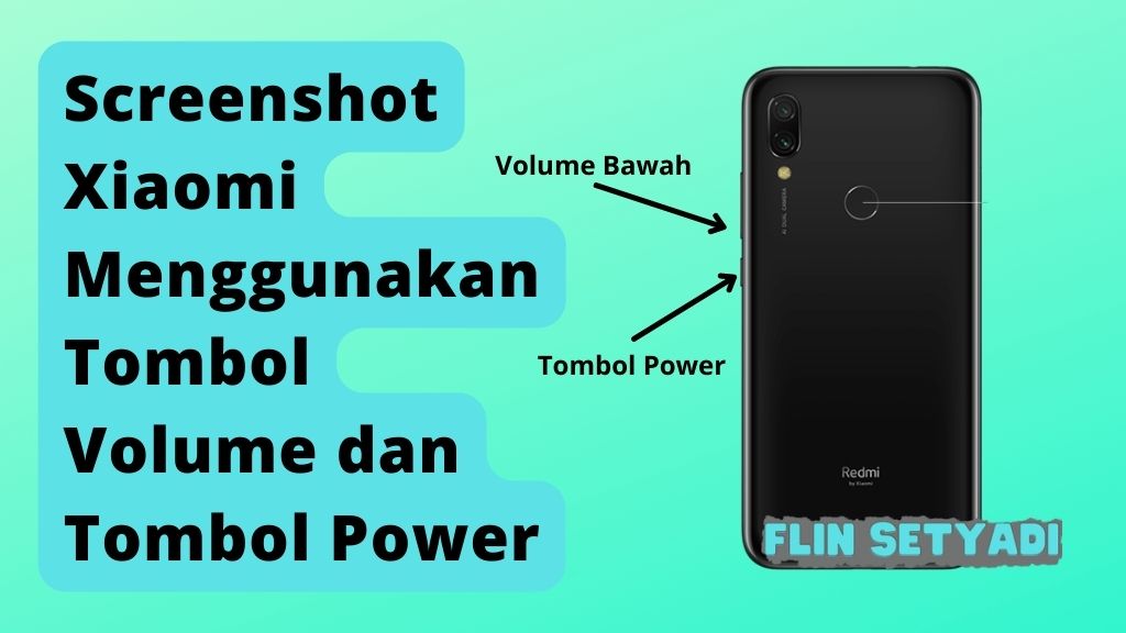 Screenshot Xiaomi Menggunakan Tombol Volume dan Tombol Power