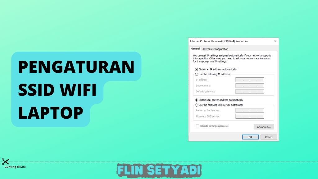 Pengaturan SSID WiFi Laptop