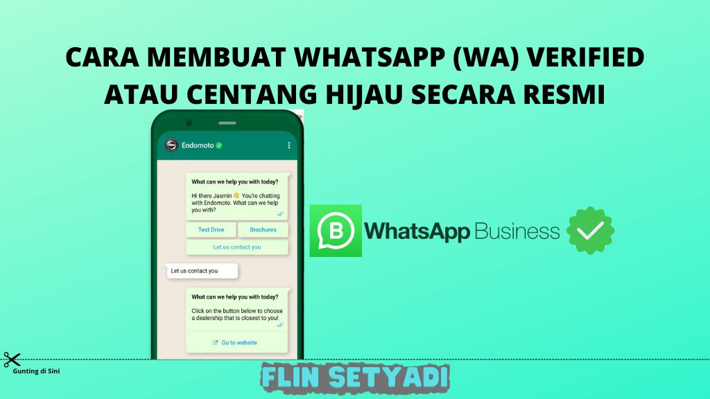Cara Membuat WhatsApp (WA) Verified atau Centang Hijau Secara Resmi